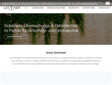 Tablet Screenshot of leitner-gmbh.de
